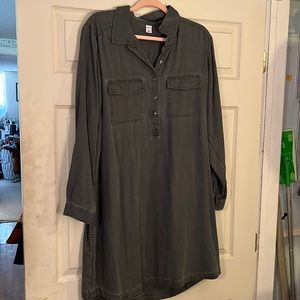 Gray Shirt Dress
